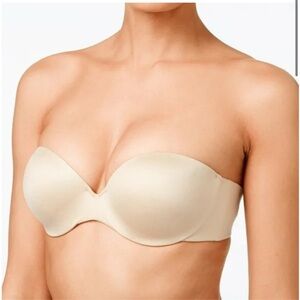 Maidenform Comfort Devotion Custom Lift Strapless Bra Nude 34B